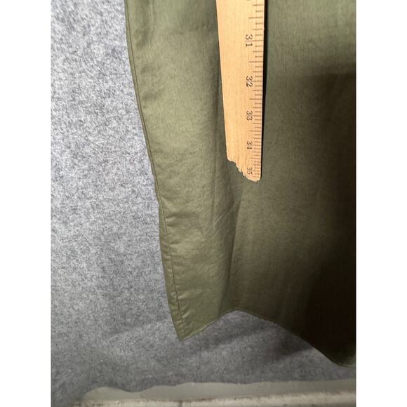 Theory Dress Women 00 Green Long Sleeve Button Front Maxi Tie‎ Waist Quiet Lux - Picture 5 of 7